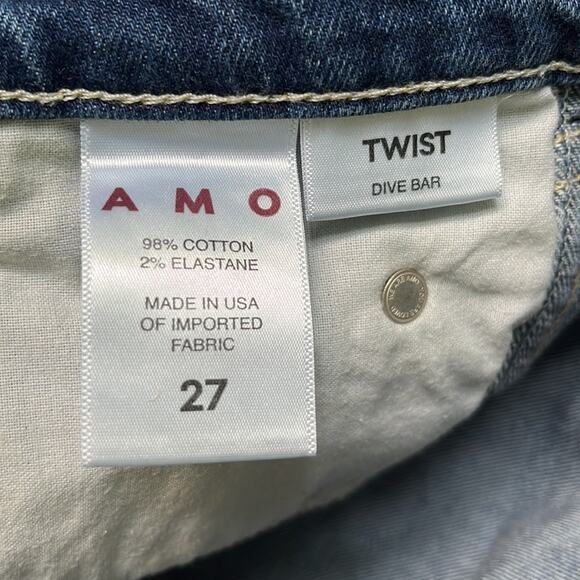 AMO Twist Denim Jeans In Dive Bar Size 27 - Picture 7 of 12
